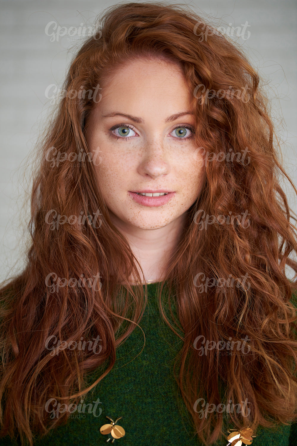 Portrait of ginger haired girl