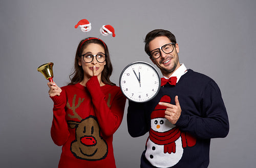 Nerd couple ready for Christmas