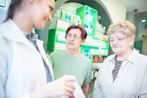 Senior adults clients asking about medications