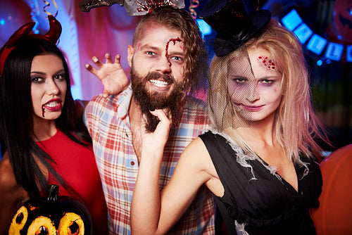 Creepy ladies at the halloween party