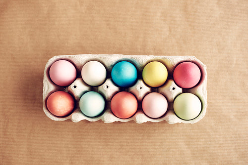 Picture of full painted egg box