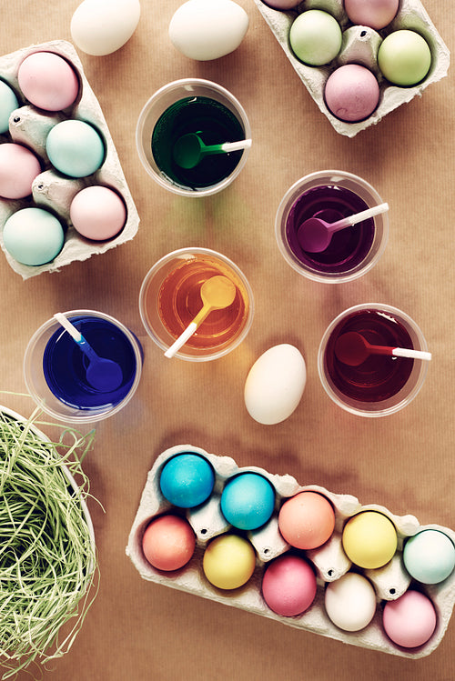 Picture of full of painted Easter eggs