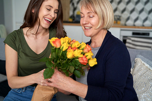 Bouquet of flowers for loving mother